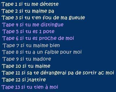 a vous de dire se ke vou vou-lé tapé
