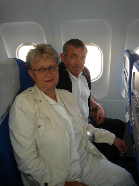 ma mamie et mon papi ds l'avion